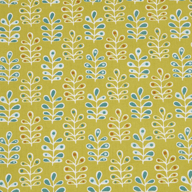 Printed Cotton TORIEK Absinthe / Forest Multicolored